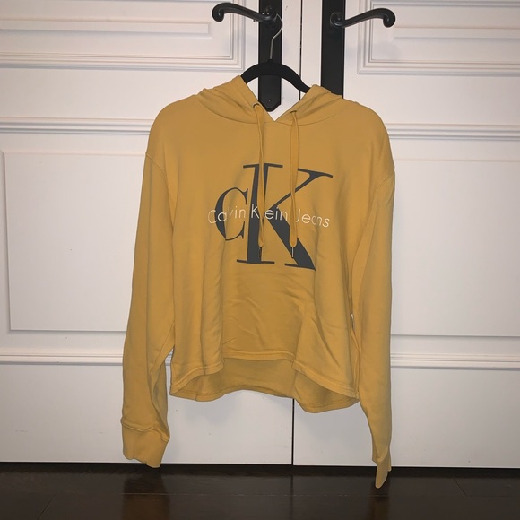 Calvin Klein Yellow Hoodie - Picture 2 of 4